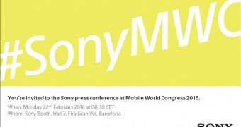Sony press invitation