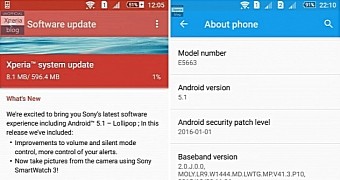 Android 5.1 Lollipop update for Xperia M5
