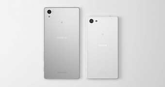 Mockup of Sony Xperia Z5 Ultra compared to the standard Xperia Z5