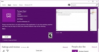 Specter in the Windows Store