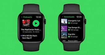 The new Spotify app on the Apple Watch