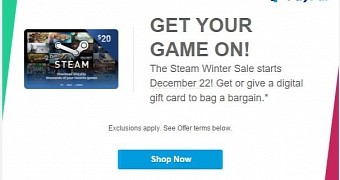 Steam Winter Sale Date Leaked by PayPal