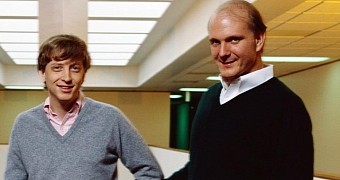 Bill Gates and Steve Ballmer in their early days at Microsoft