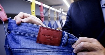 Jeans sold under the Steve Jobs brand