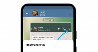 The new Telegram chat importing option
