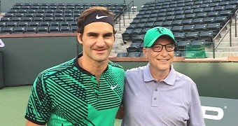 Tennis Legend Roger Federer Joins Software Legend Bill Gates for Charitable Game