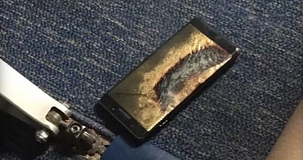 Galaxy Note 7 unit that caught fire