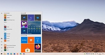 The current version of the Windows 10 Start menu