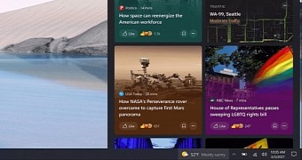 The Windows 10 News and Interests feature