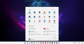 The new Start menu in Windows 11