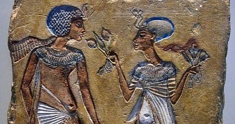 A representation of a couple in Ancient Egypt