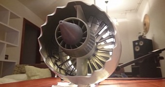 Here's the 3D printed GE jet engine replica