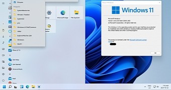 Windows 10 Start menu on Windows 11