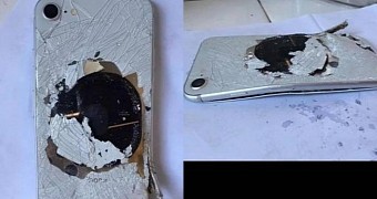 What the iPhone 8 looks like after the alleged explosion