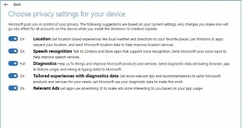 New privacy settings coming in Windows 10 Creators Update