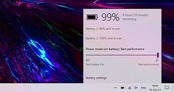 Battery information on Windows 10