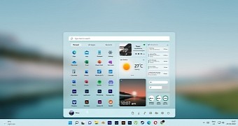 Windows 11 Start menu concept