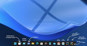 Windows 11 taskbar concept