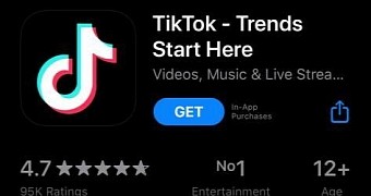 TikTok in the App Store