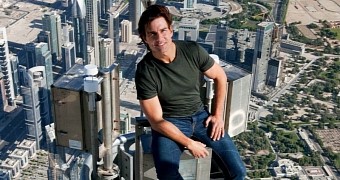 Tom Cruise chills at the top of world's tallest building, Burj Khalifa, during production for “Mission: Impossible - Ghost Protocol”