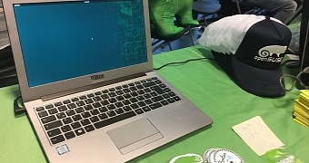 TUXEDO InfinityBook Pro 13 running openSUSE Leap 15