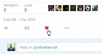 Twitter replaces the star icon with a heart