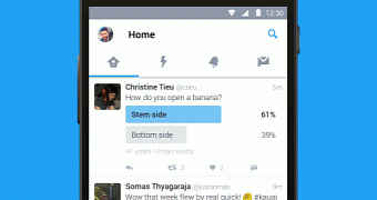 Material Design on the new Twitter for Android