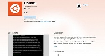 Ubuntu on Windows Store