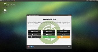 Ubuntu MATE welcome screen