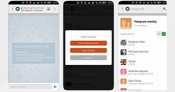 Telegram app for Ubuntu Touch