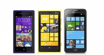 A bunch of Windows Phone devices