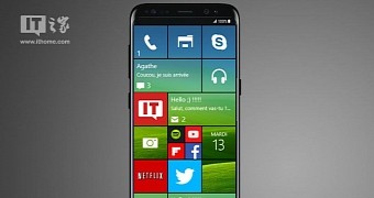 S8 running Windows 10 Mobile render