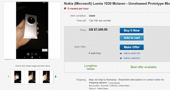 Unreleased Lumia McLaren Windows Phone Available Online for $7,500