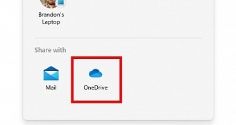 OneDrive is now included in the share sheet