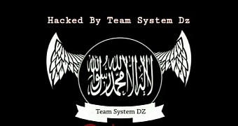 The defaced pages displayed a pro-ISIS message