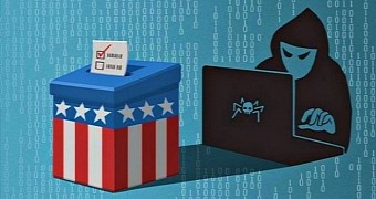 Hacked voting machine
