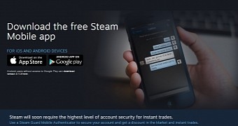 Steam mobile app