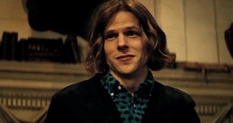 Jesse Eisenberg as Lex Luthor with hair in “Batman V. Superman: Dawn of Justice”