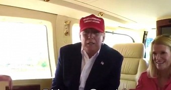 Donald Trump tells kid on his private helicopter that he's Batman