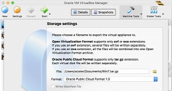 VM export to Oracle Public Cloud in VirtualBox 5.2