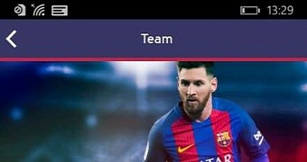 The official FC Barcleona app for Windows Phone