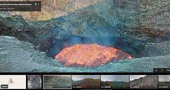 Google Street View takes a trip down a volcano