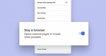 Vivaldi can now handle links pointing to external apps