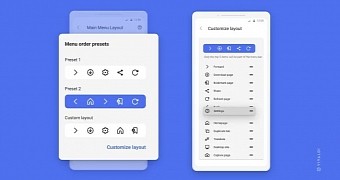 New Vivaldi for Android customization options