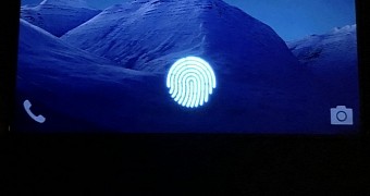 Vivo prototype with fingerprint sensor in the screen