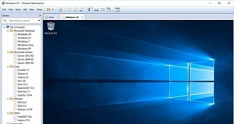 VMware Workstation 12.0 running Windows 10