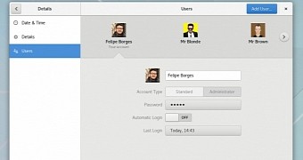 GNOME 3.24's new Users panel