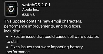 watchOS 2.0.1 Update Promises to Improve the Battery Life of Your Apple Watch