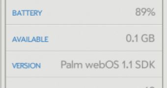 webOS 1.1 confirmed via emulator