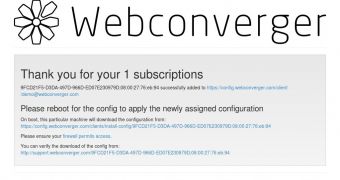 Webcconverger start